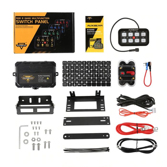 Auxbeam 8 Gang RGB Switch Panel Kit — Land Cruiser Lifestyle