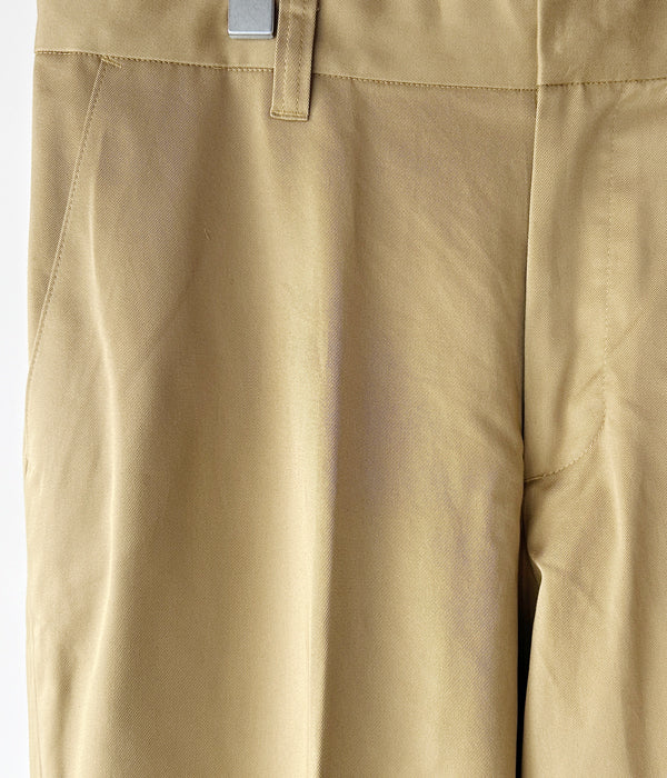 DESCENDANT/DC-6 GDT TWILL TROUSERS (BEIGE)