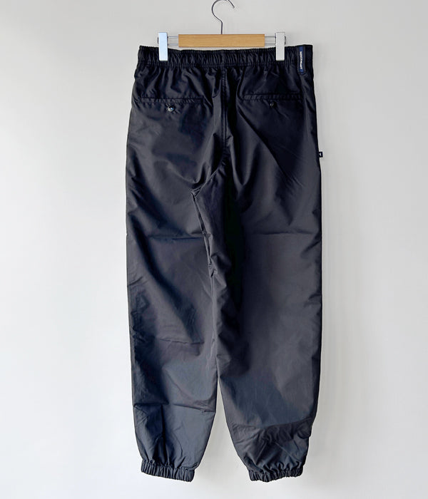DESCENDANT/WHARF NYLON TROUSERS (BLACK)