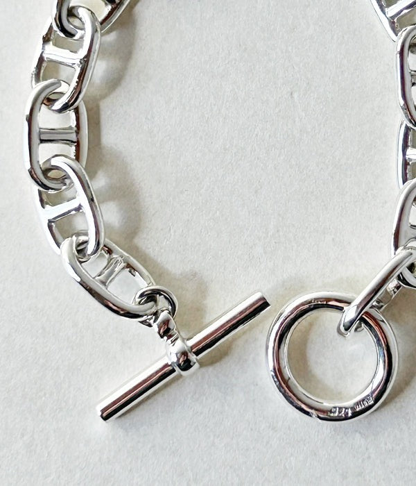 INTERIM/TAXCO SILVER ANCHOR BRACELET (M)