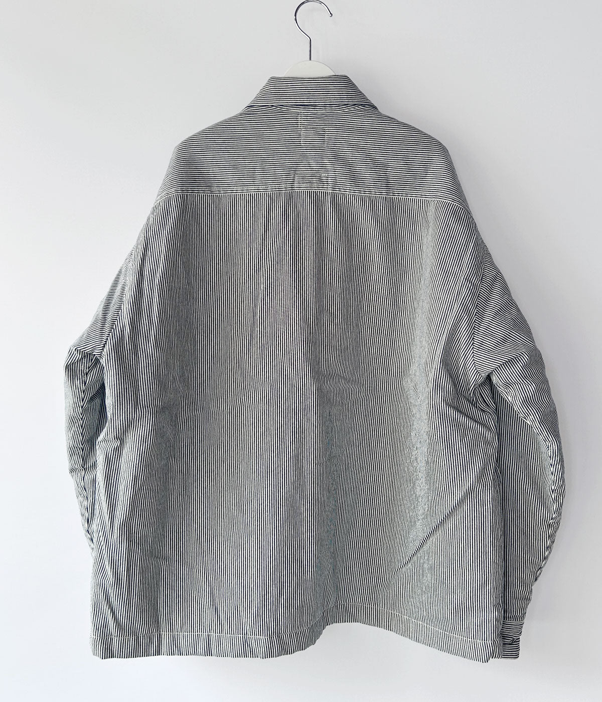 DESCENDANT/CRA90 HICKORY STRIPE JACKET POST O'ALLS (NAVY)