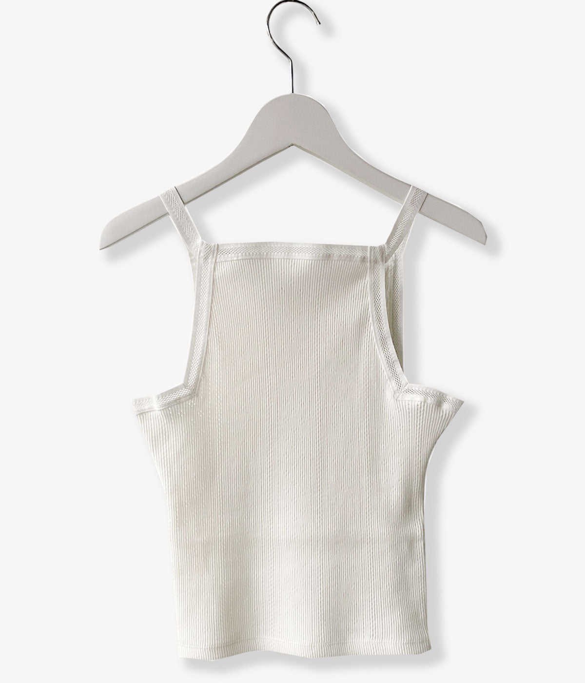 FUMIKA_UCHIDA/EYELET RIB STITCH CAMISOLE(OFFWHITE)