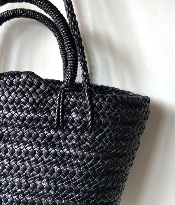 Aeta/OVAL BOTTOM BASKET S+SHOULDER(BLACK)