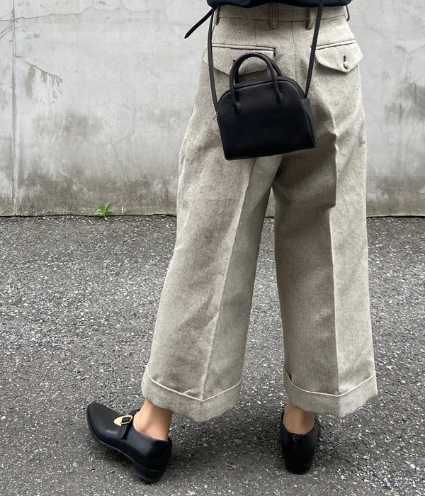 Aeta/DEER LEATHER BOSTON MINI+SHOULDER(BLACK)