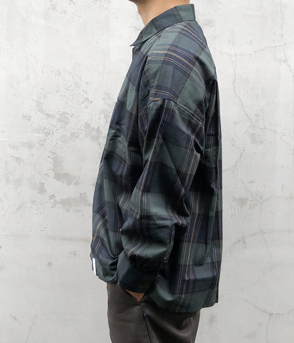 DESCENDANT/GORDIE PLAID LS SHIRT FULL SIZE (GREEN)