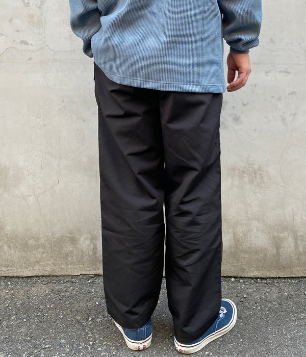 DESCENDANT/CLASP OXFORD TROUSERS (BLACK)
