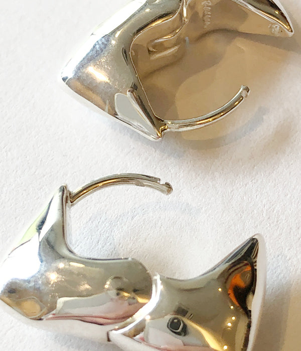 R.ALAGAN/TINY BAUM HOOPS(SILVER)