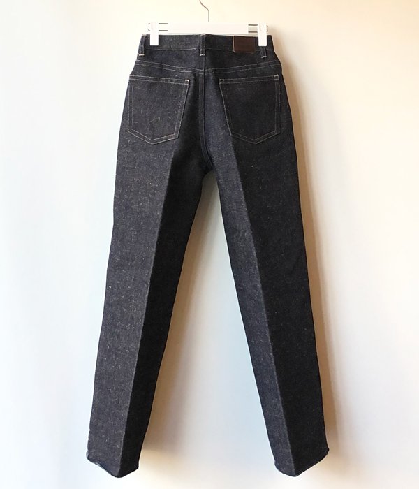 FUMIKA_UCHIDA/DENIM BONDING WIDE STRAIGHT PANTS(INDIGO/BLK)