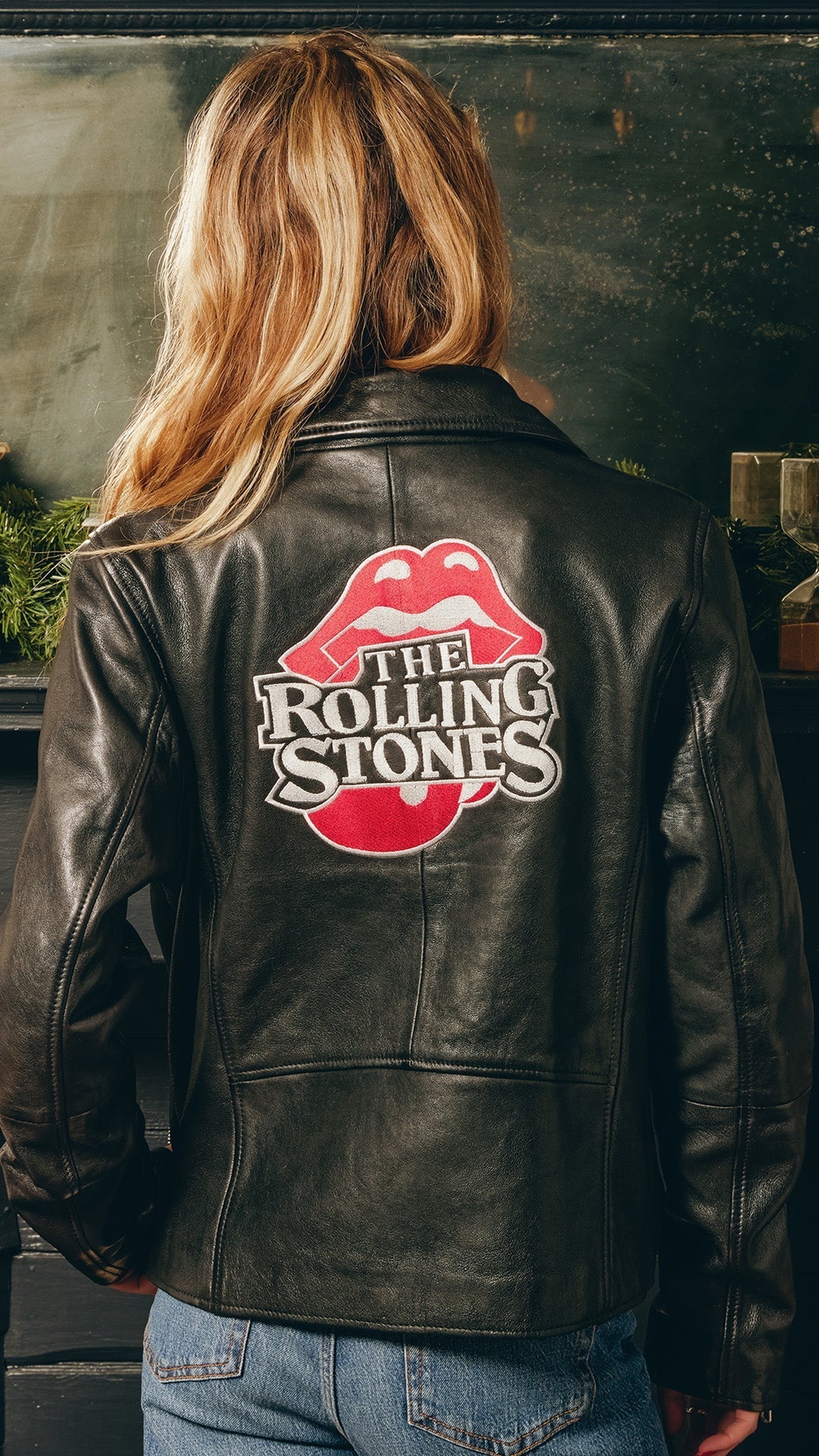 JFK Stadium Rolling Stones Leather Jacket - The Rolling Stones