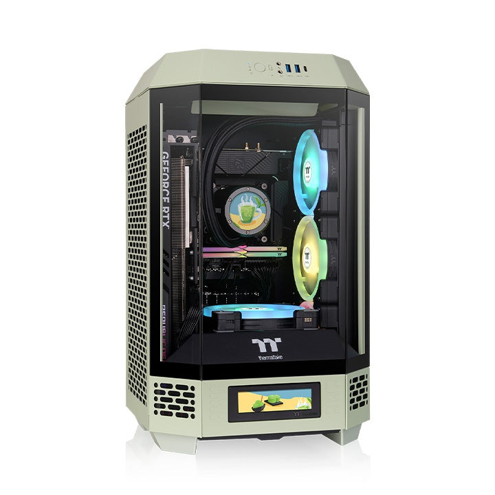 The Tower 250 Matcha Green Mini Tower Chassis – Thermaltake USA