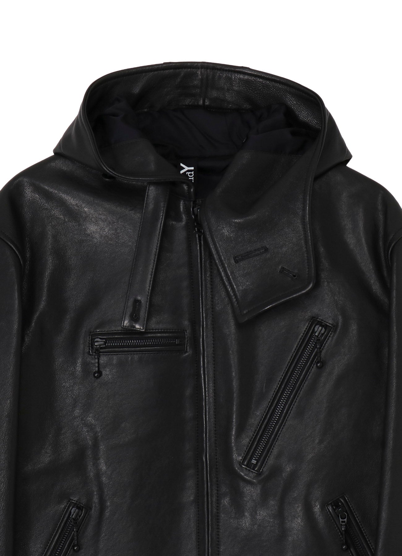 LAMB VEGETABLE HOODED LEATHER JACKET – THE SHOP YOHJI YAMAMOTO
