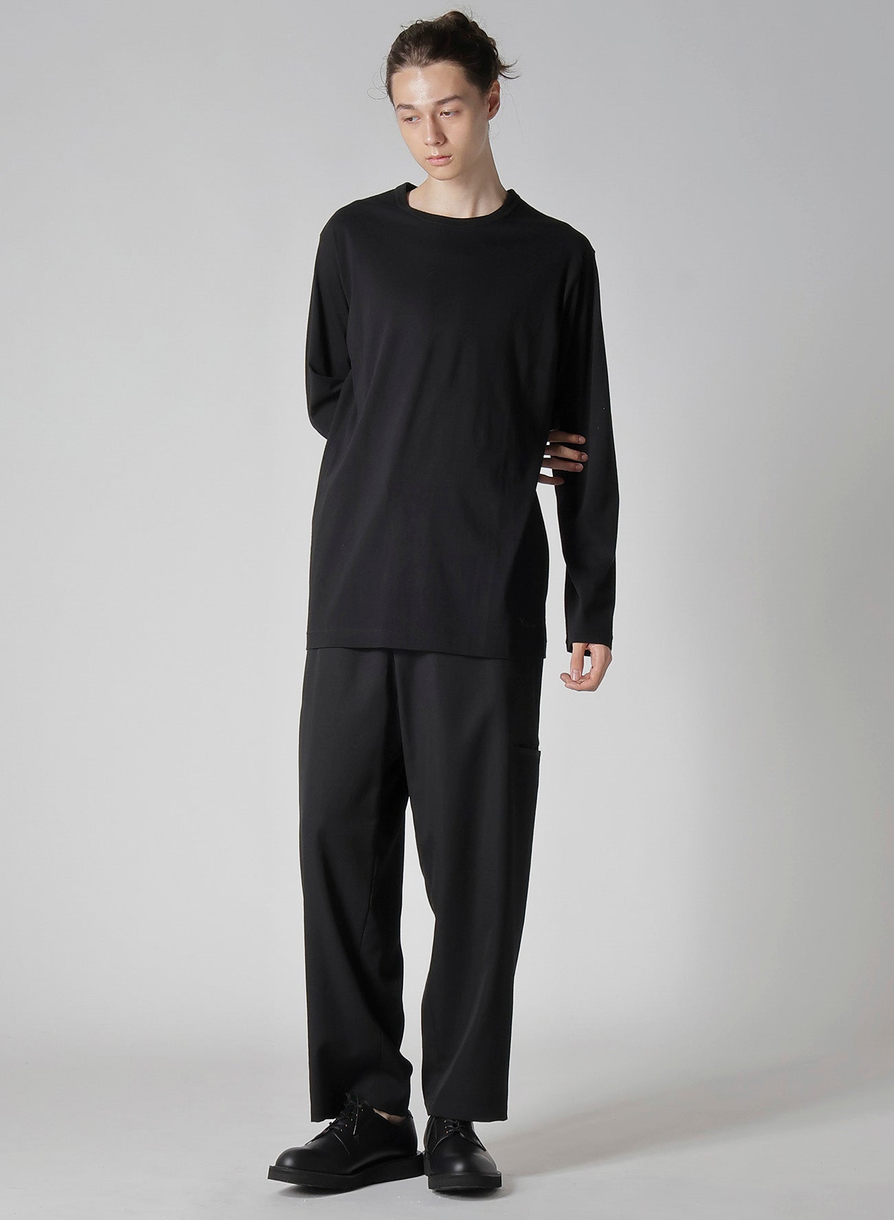 Y's for men LOGO PRINT LONG SLEEVE T-SHIRTS – THE SHOP YOHJI YAMAMOTO