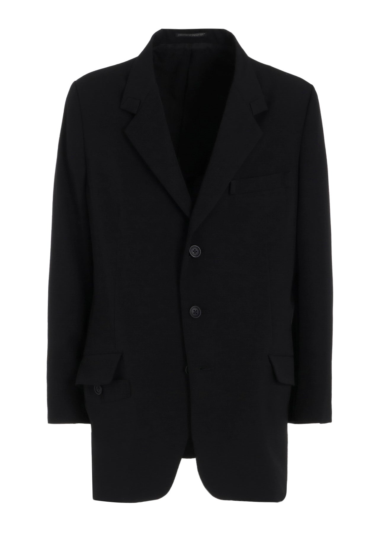 WOOL GABARDINE TURN BACK COLLAR JACKET – THE SHOP YOHJI YAMAMOTO