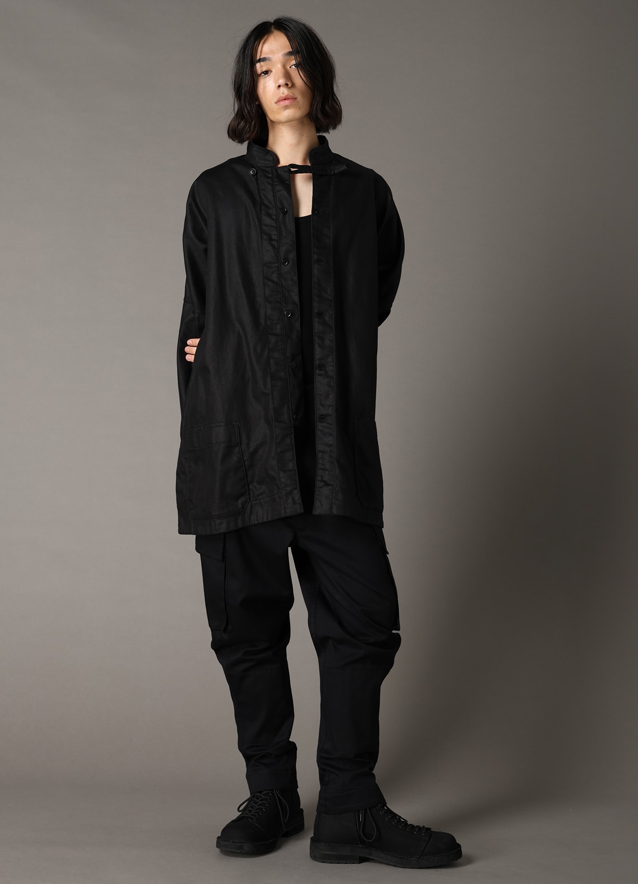 KATSURAGI SUSPENDER JODHPURS PANTS(FREE SIZE Black): Ground Y｜THE