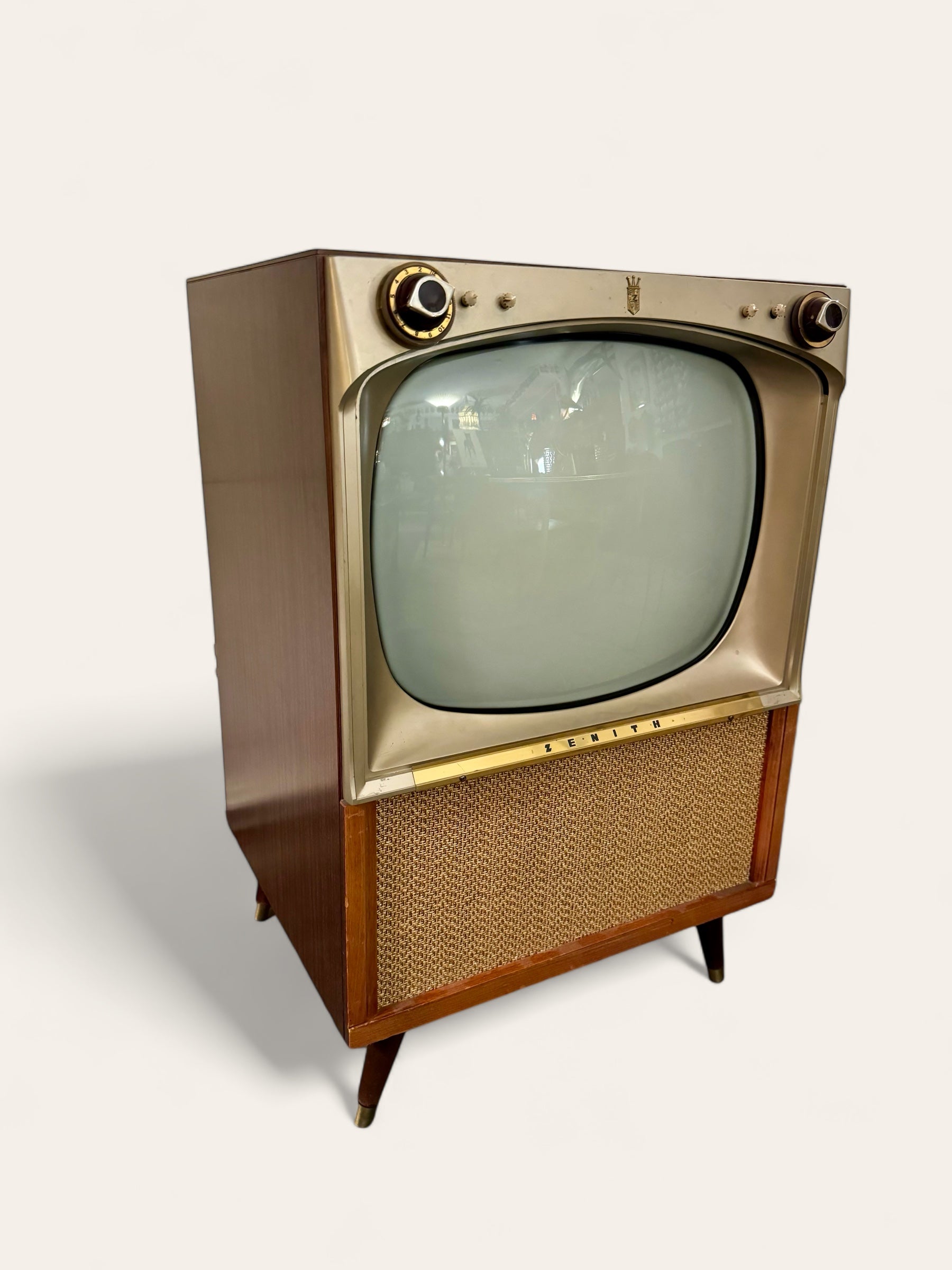 1956 Vintage Atomic MCM Zenith Television Set – The Smith Henry