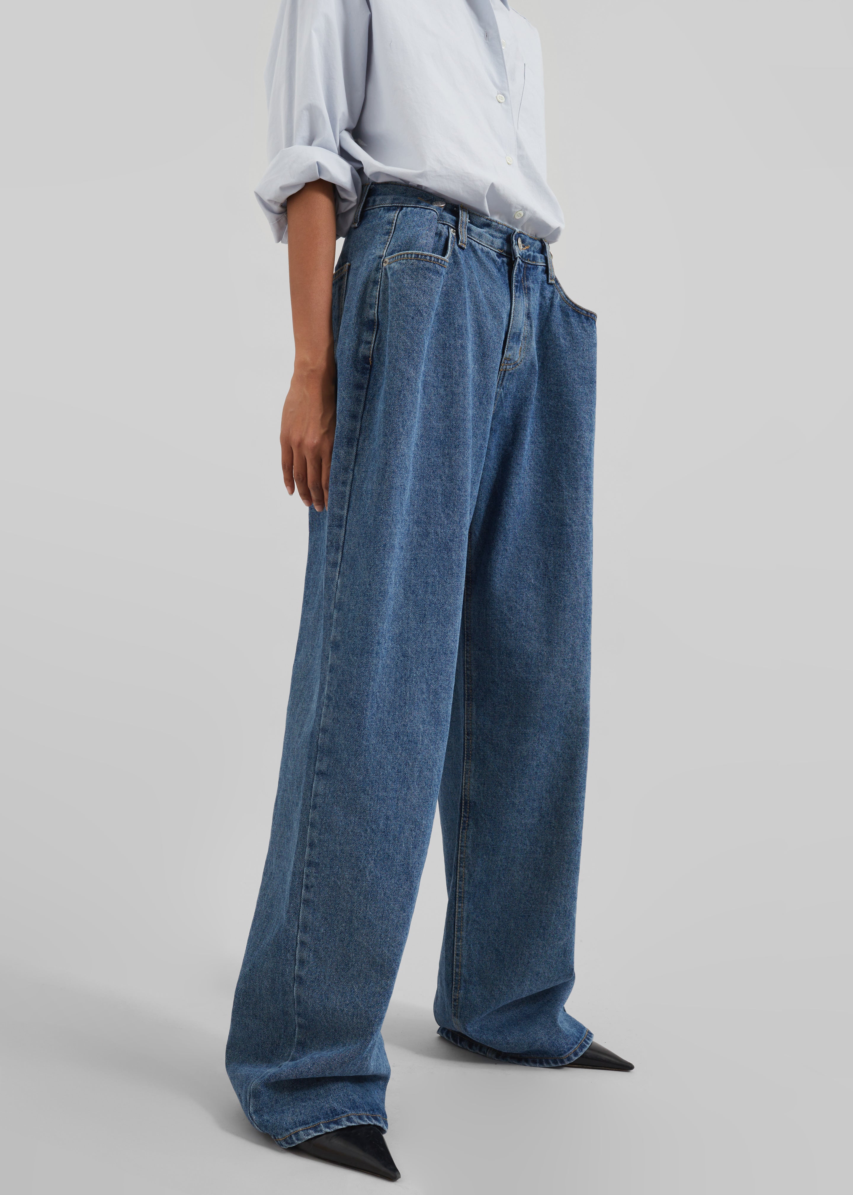 Hayla Denim Pants - Medium Wash – The Frankie Shop
