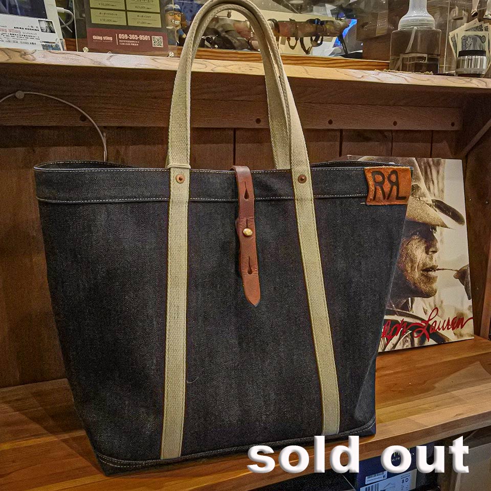 RRL/DENIM TOTE BAG/39,600 - thing sting