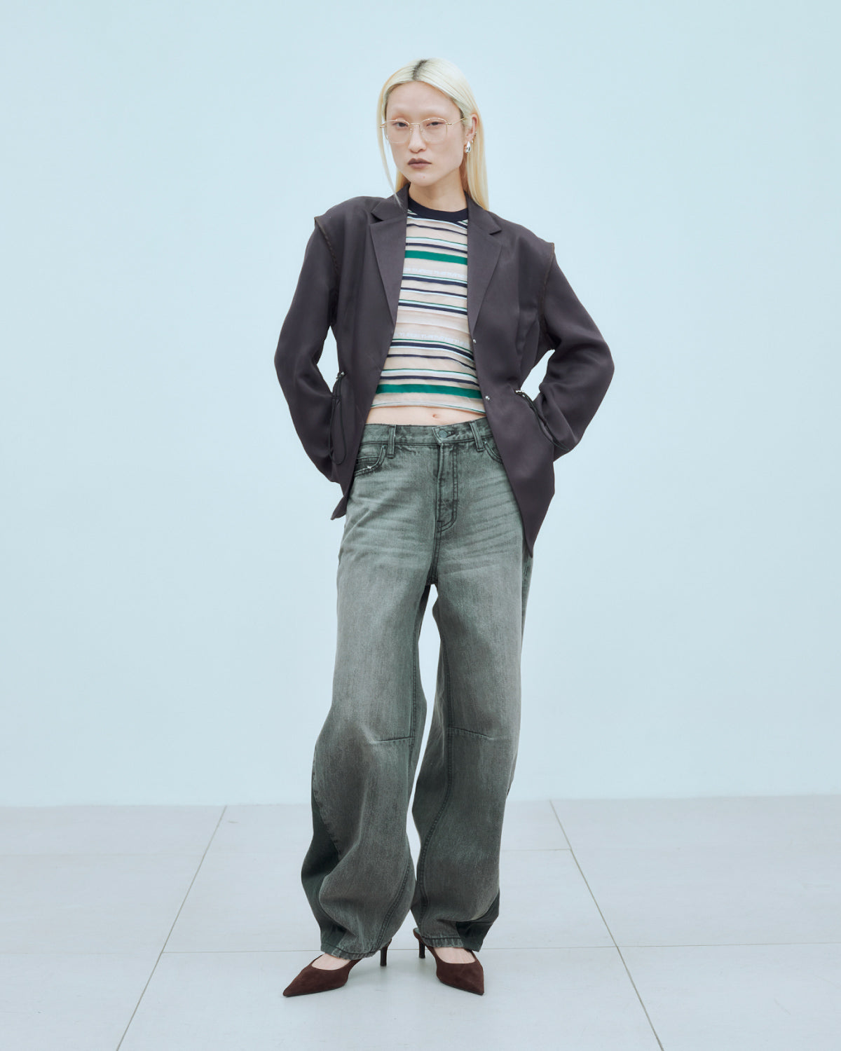 SHEER LOGO BORDER TOPS | TOPS | STORE | THINGS THAT MATTER ONLINE