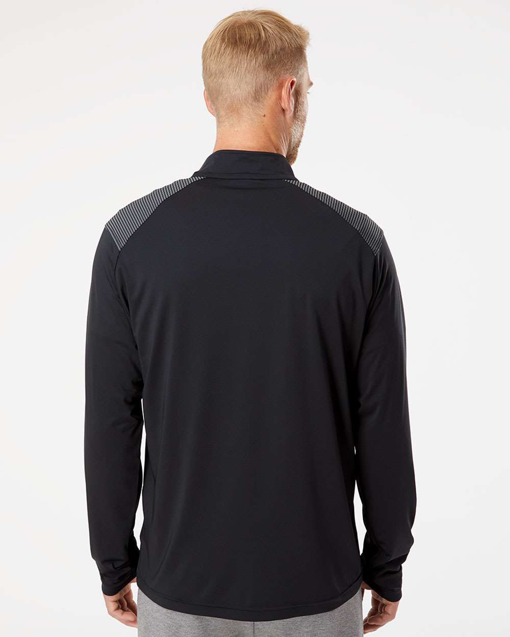 Adidas Shoulder Stripe Quarter-Zip Pullover with Custom Embroidery