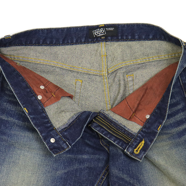 666 ORIGINAL SOP0018 ストレッチデニム スリムジーンズ インディゴ