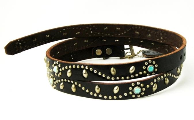 正規取扱HTC SN-32-TQ Turquoise Narrow Studs Belt(ターコイズナロー