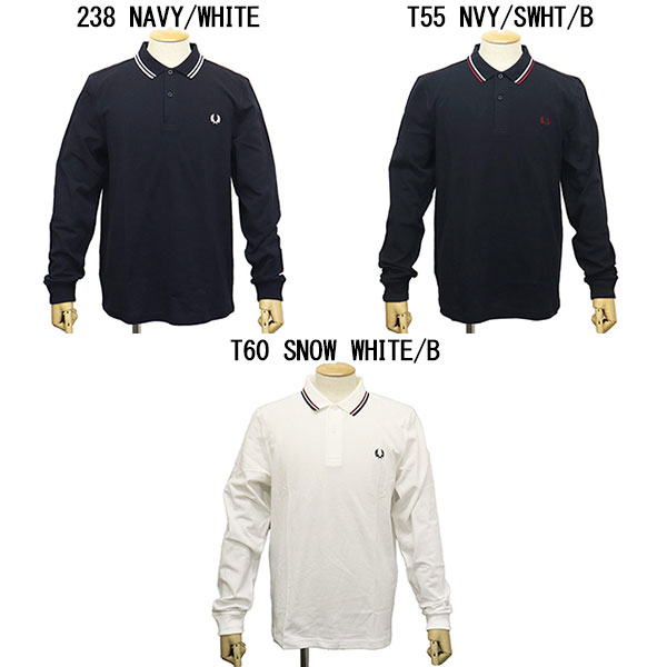 正規取扱店 FRED PERRY (フレッドペリー) M3636 LONG SLEEVE TWIN