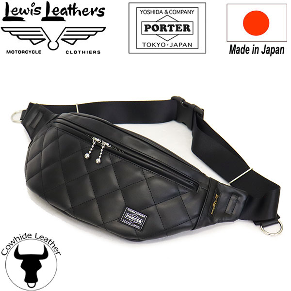 正規取扱店 Lewis Leathers (ルイスレザーズ) x PORTER WAIST BAG