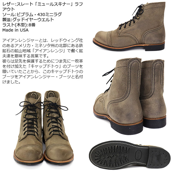 REDWING (レッドウィング) 8087 Iron Ranger アイアンレンジャー