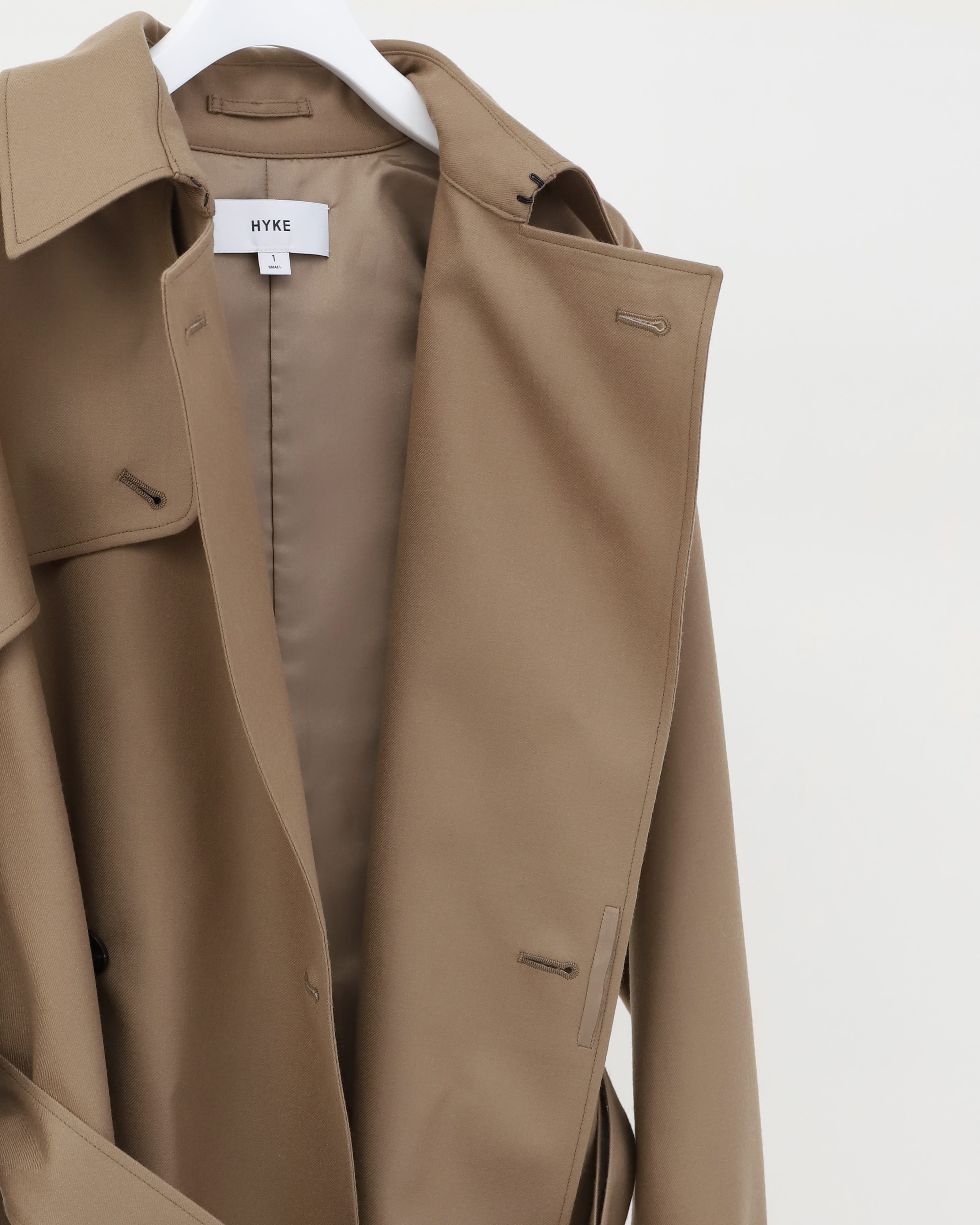 FLANNEL SHORT TRENCH COAT 17456 – TIME AFTER TIME