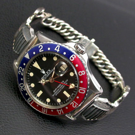 シルバー925ブレスレット ミリタリーウイングベルト 腕時計用（20mm