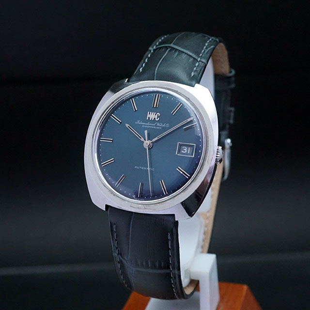 IWC 3針 オートマチック カレンダー ブルーダイアル Cal.8541b