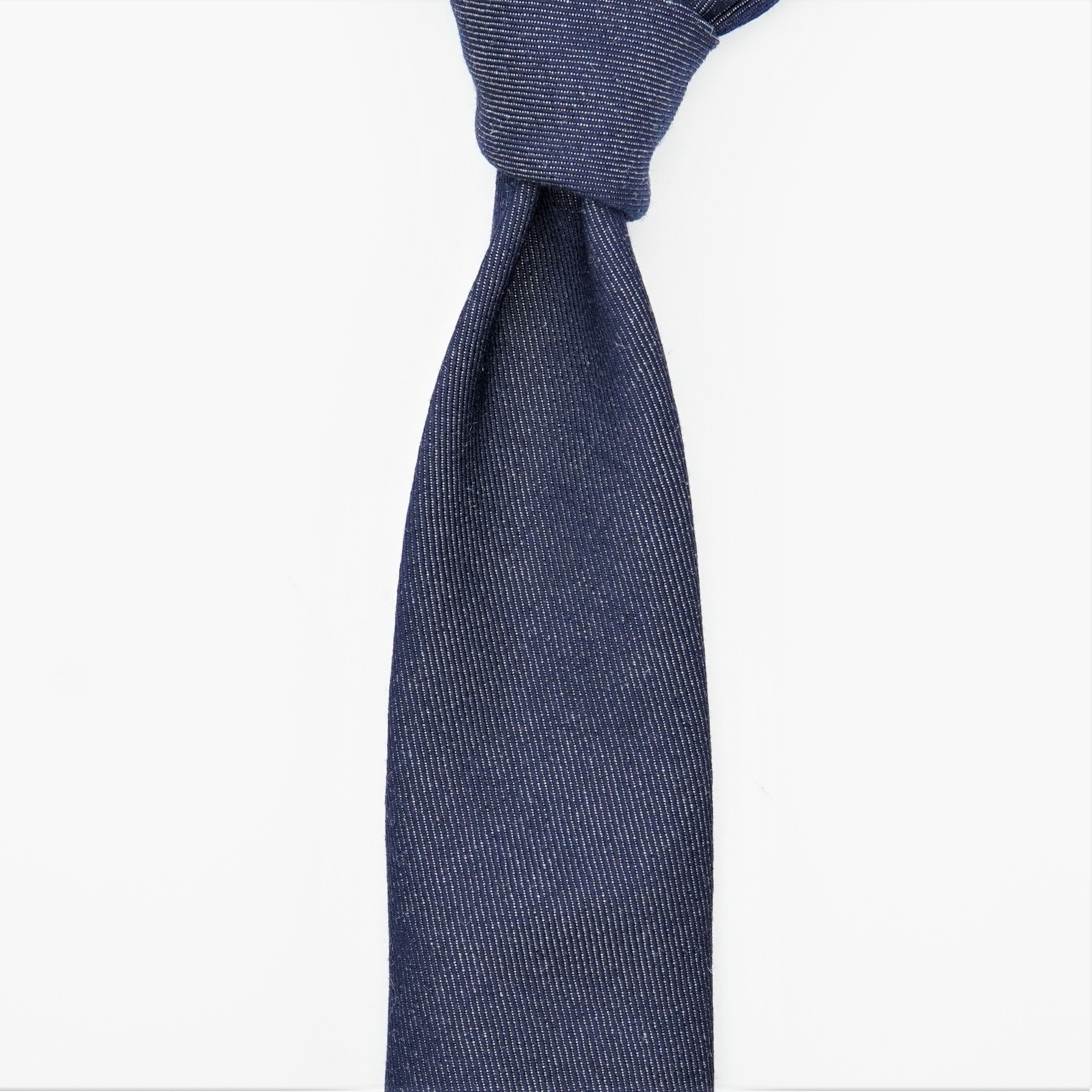 TIEYOURTIE WOOLDENIM SETTEPIEGHE NECKTIE – TIE YOUR TIE