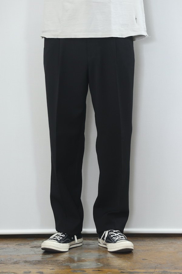 TIGHT / PLEATED TROUSERS (TYPE-2) （BLACK）