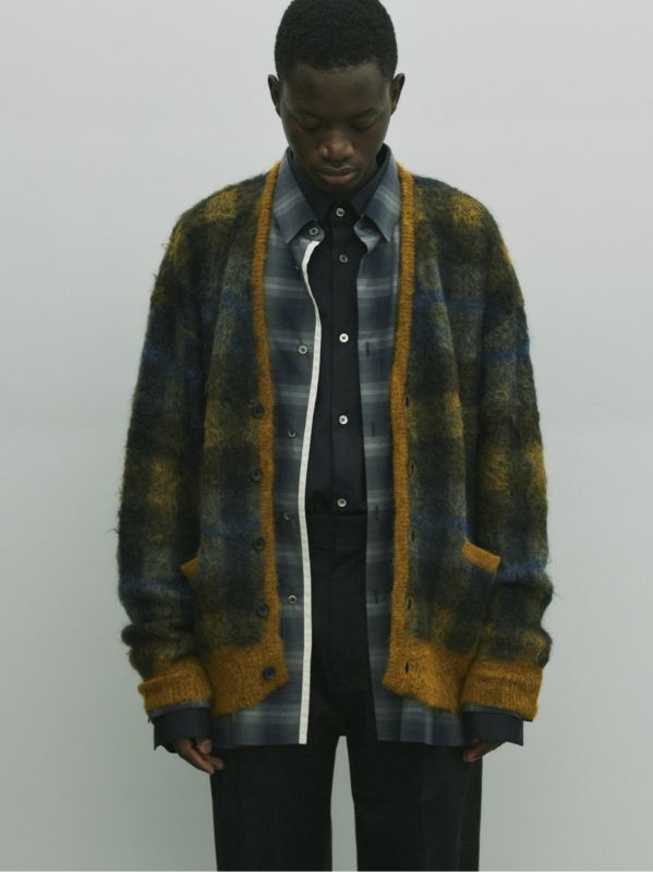 stein KID MOHAIR CARDIGAN・CHECK - tity