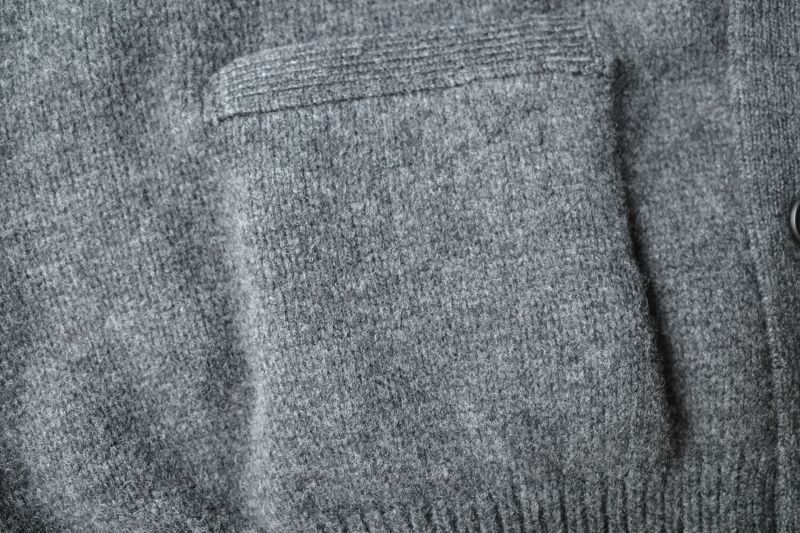 stein EX FINE LAMBS KNIT CARDIGAN・CHARCOAL - tity