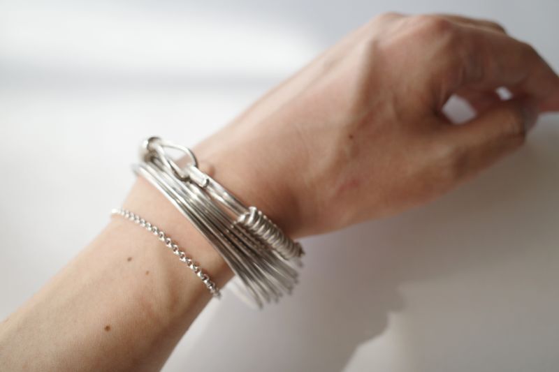 TAKAHIROMIYASHITATheSoloist. angel hair bracelet.・silver - tity