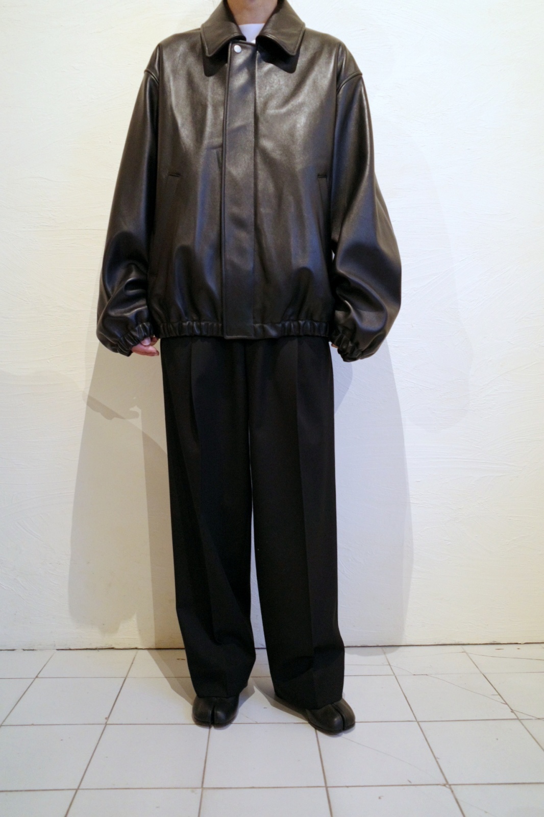 ssstein LEATHER ZIP SHORT JACKET・BLACK - tity