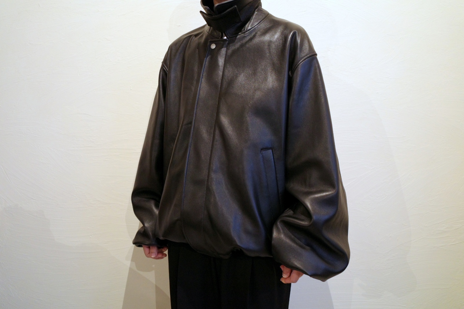 ssstein LEATHER ZIP SHORT JACKET・BLACK - tity