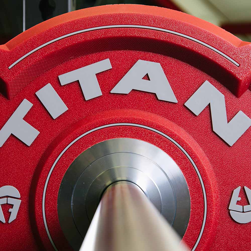 55 LB Single EZ-Grip Elite Urethane Color Plate | Titan Fitness