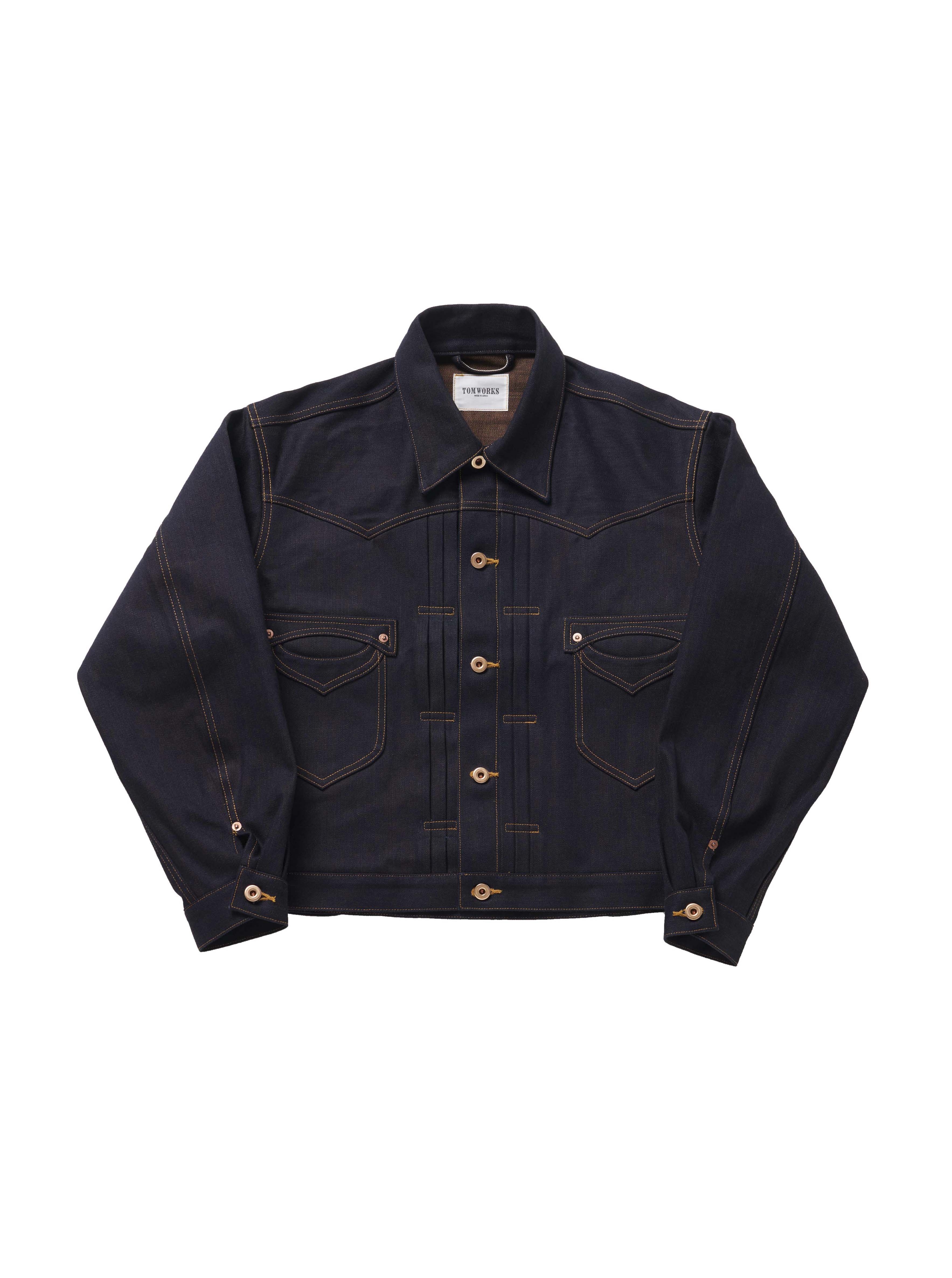 THREE TACK JACKET -24- Orange indigo - – Tomworks