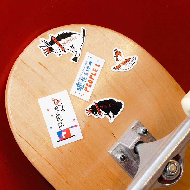 ステッカー5枚セット “嘘だらけのPEOPLE 1”編 | TOoKA BASE