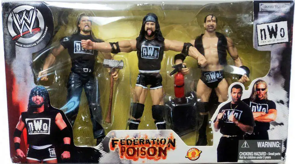 WWE Wrestling NWO Federation Poison Action Figure 3-Pack Jakks