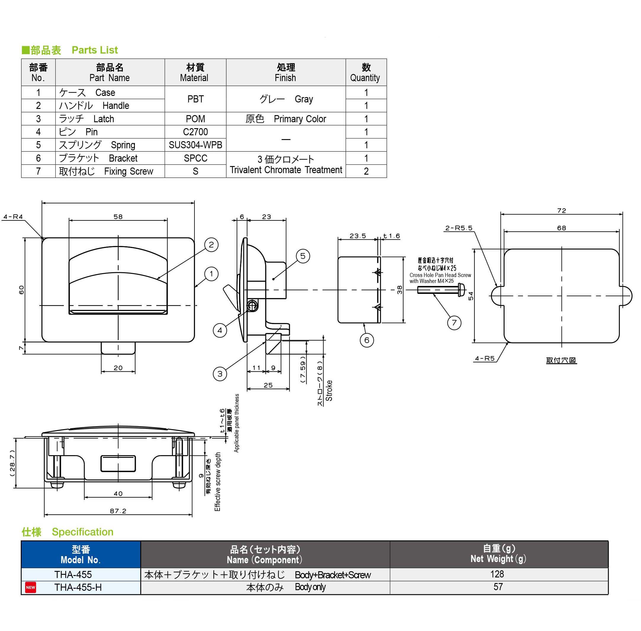 栃木屋EC_ラッチハンドル: 取手・ハンドル