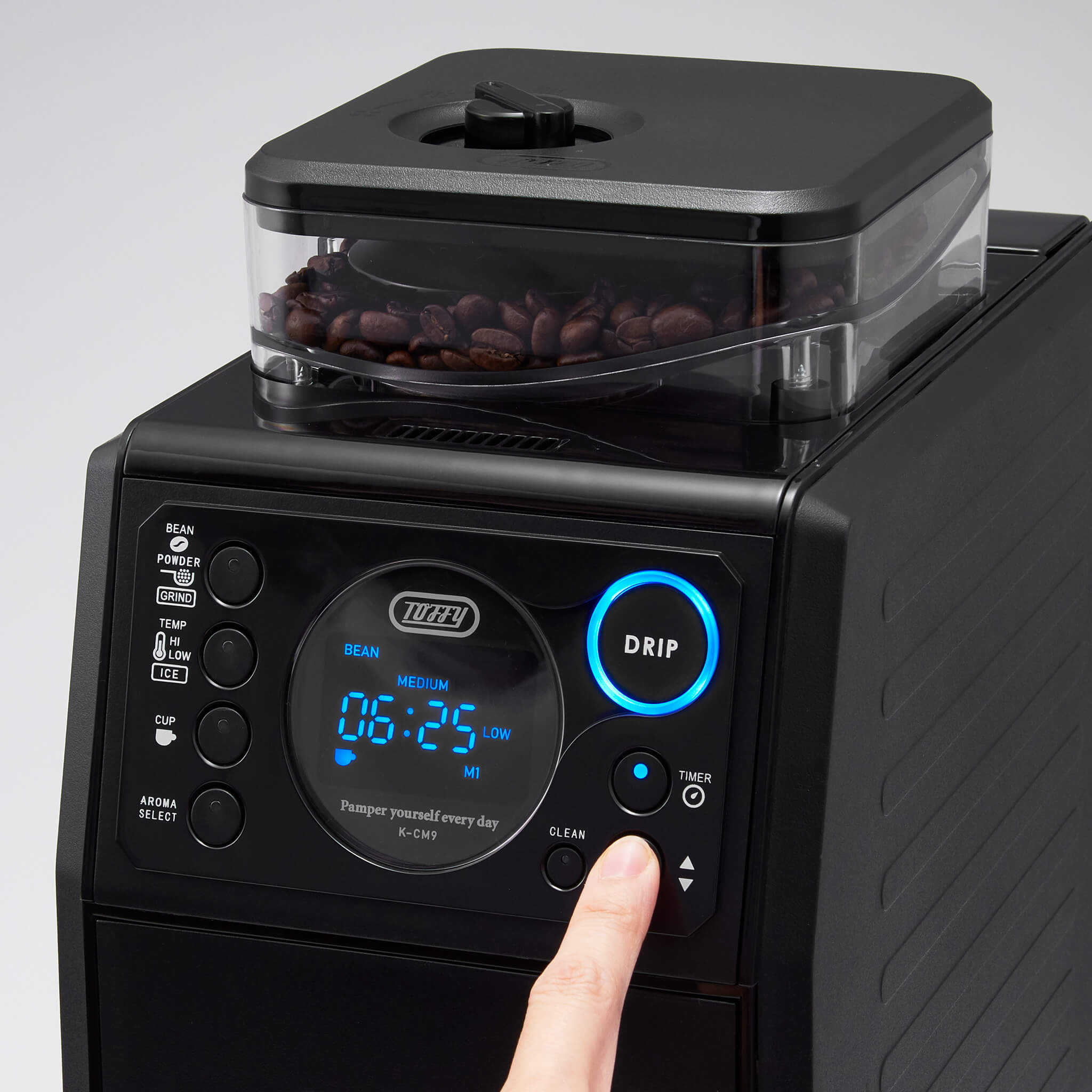 Toffy 全自動ミル付カスタムドリップコーヒーメーカー ｜ Toffy公式