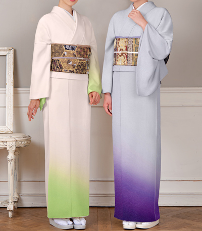 お仕立付き・袷】ぼかし染め付下げ（すみれぼかし）（S・M・L） 0014