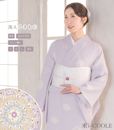 お仕立付き・単衣】都粋オリジナル東レクールイーすずやか小紋（華紋