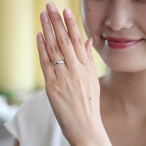 K18ホワイトゴールド リング | 111041143204 | 【公式】4℃ジュエリー