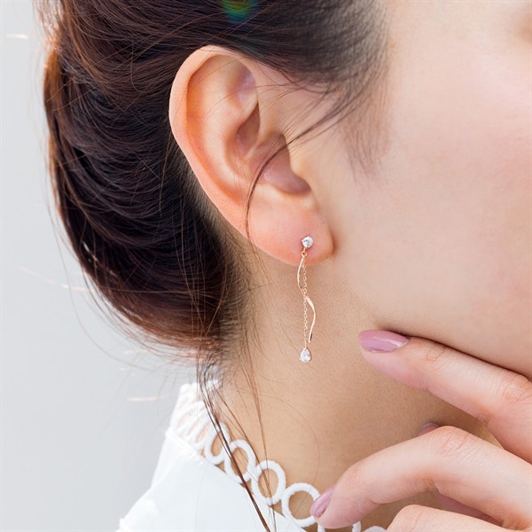 K10ピンクゴールド ピアス | 152126153107 | 【公式】Canal4℃ (カナル