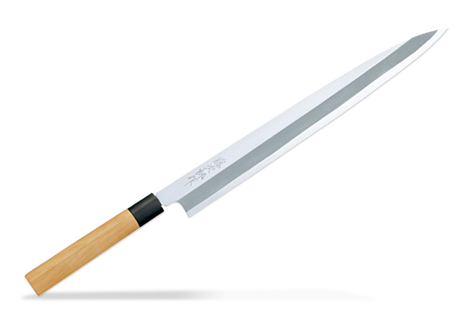 燕三条製包丁の【藤次郎オンラインショップ】 / 藤次郎 白紙鋼 柳刃 330mm