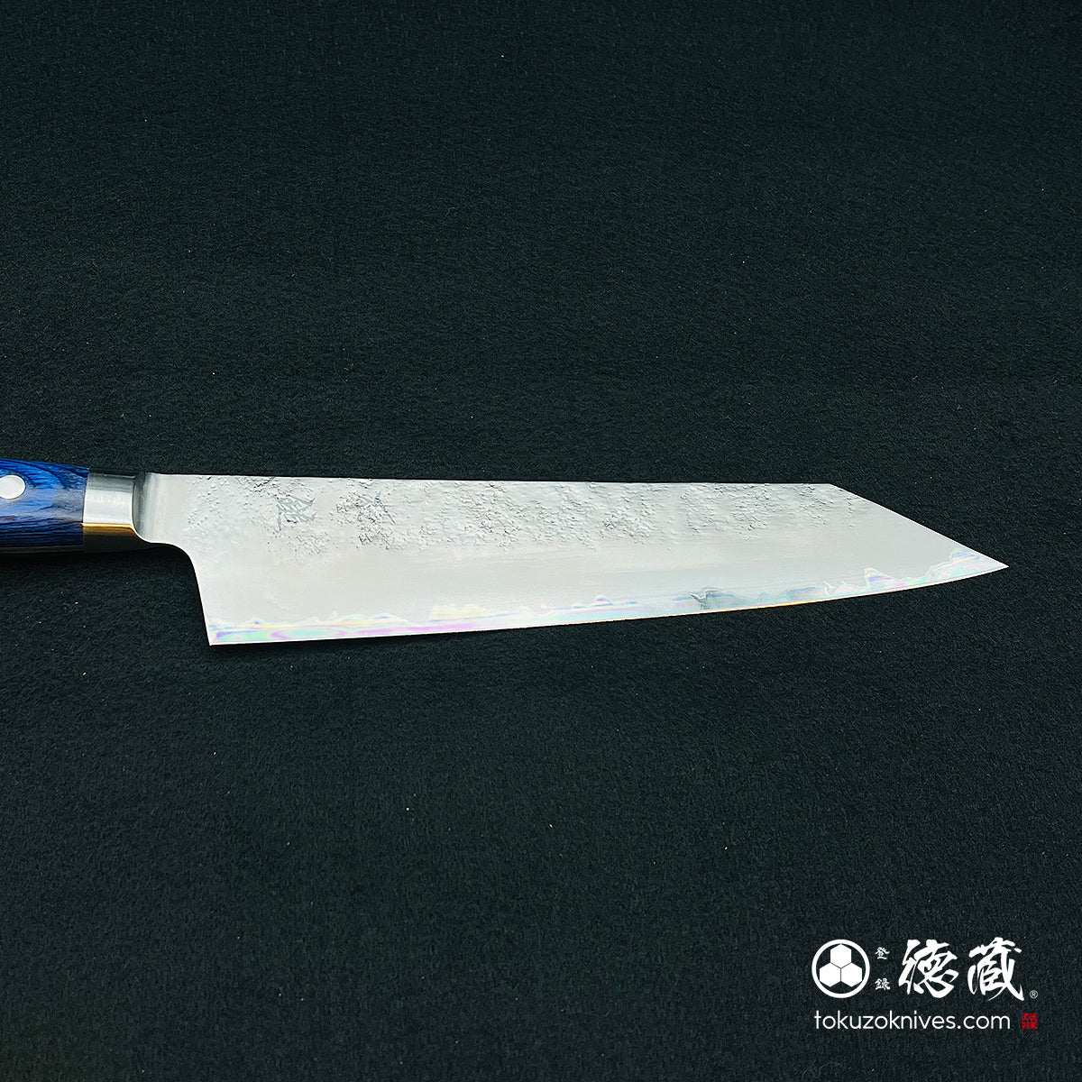 青二 切付包丁 青ハンドル – 徳蔵刃物 TOKUZO KNIVES